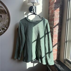 Primark Sage Green Ribbed Top